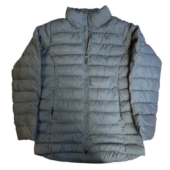 The North Face Jackets & Blazers - THE NORTH FACE Charcoal Gray Grey 550 Fill Goose Down Puffer Jacket Womens LARGE